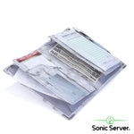 Sonic Server 5x8 Marble Server Book Organizer with Magnetic Pockets, Zipper Pouch & Pen Holder for Waitress Waiter Waitstaff in Black Color