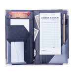 Sonic Server Book 5 x 9 Large Deluxe Black Color Organizer for Waitress/Waiter - 12 Pockets includes Window for Personalization