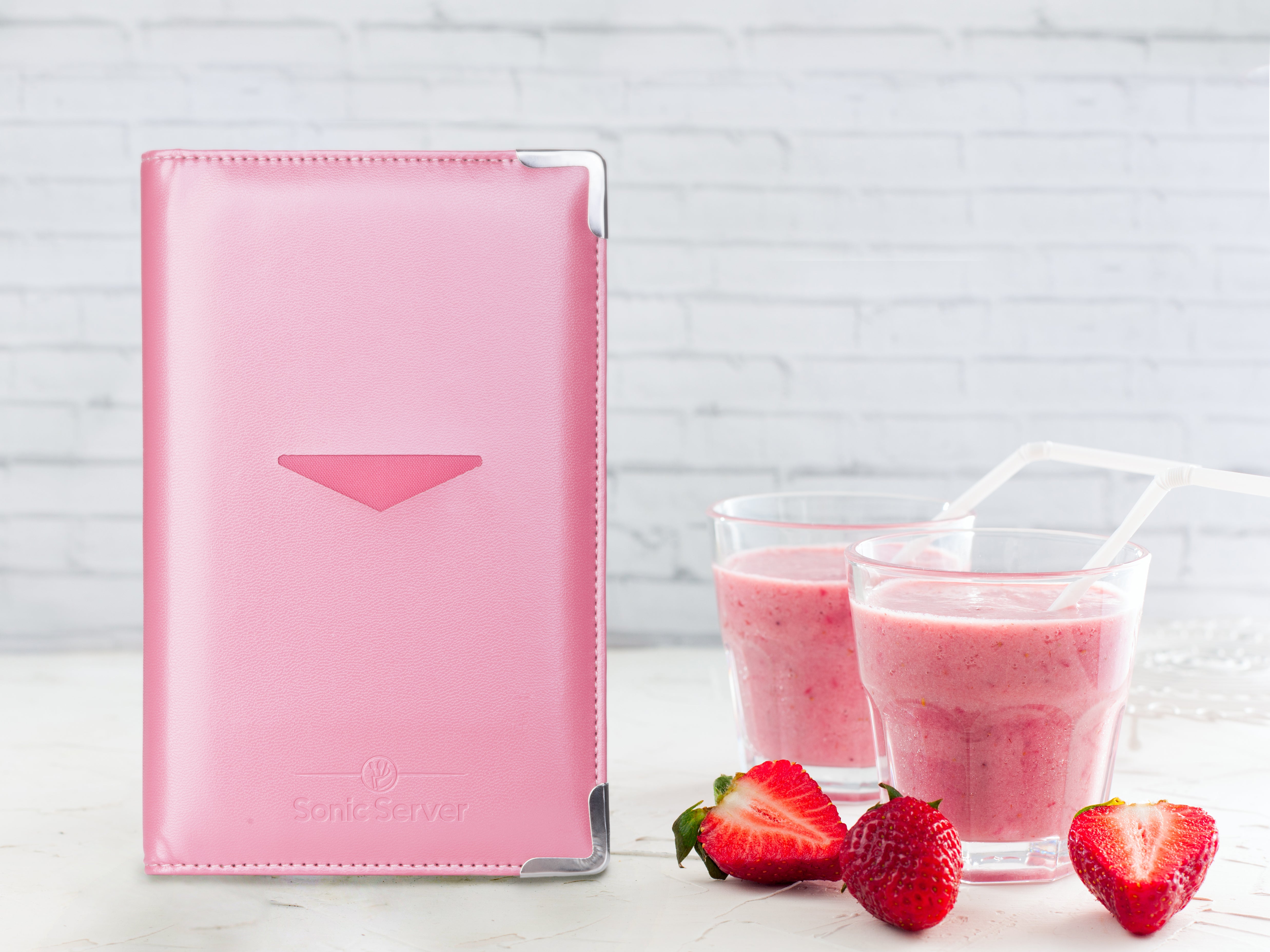Sonic Server Strawberry Pink Color Waitress Waiter Organizer - 10 Pockets